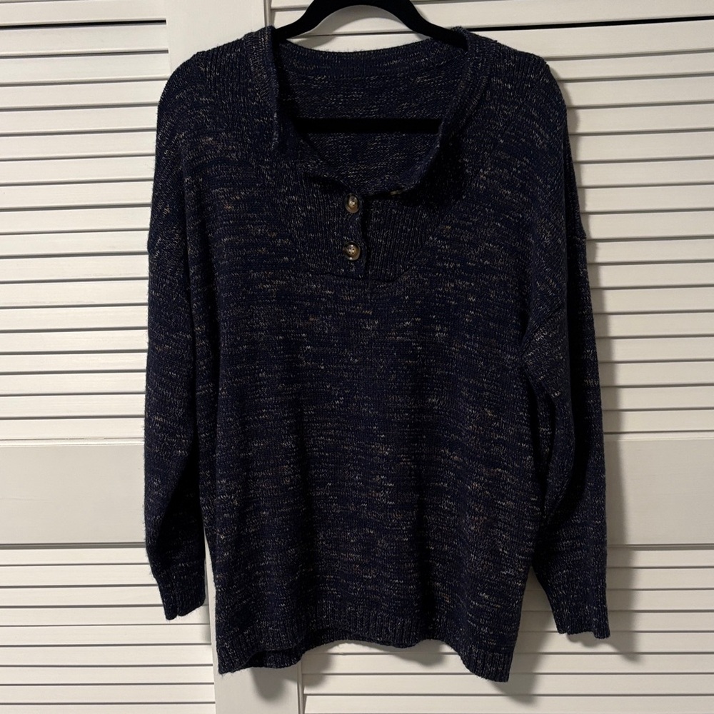 BloomChic Navy Knit Sweater